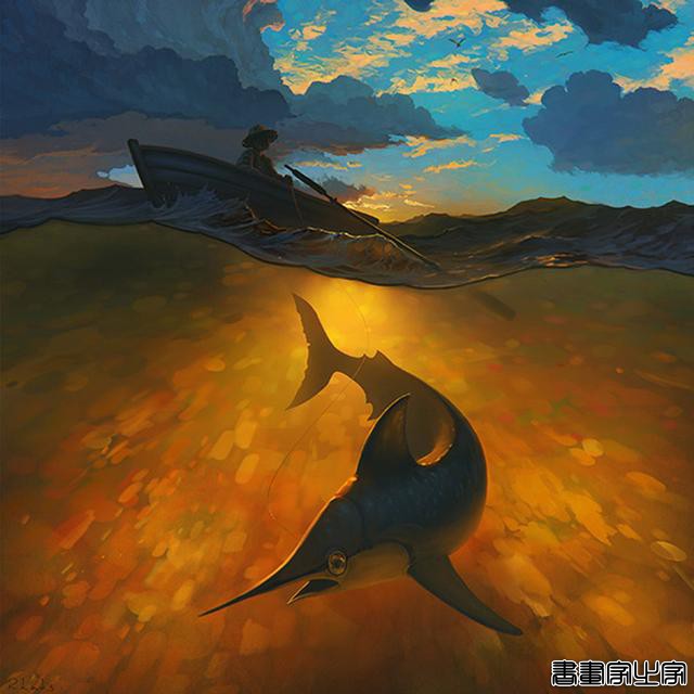 一组奇幻插画作品，每一幅画都洋溢着天马行空的想象力-7.jpg