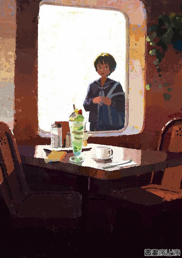 唯美的日系风格插画，淡雅的色彩绘制出有关青春的时光-4.jpg