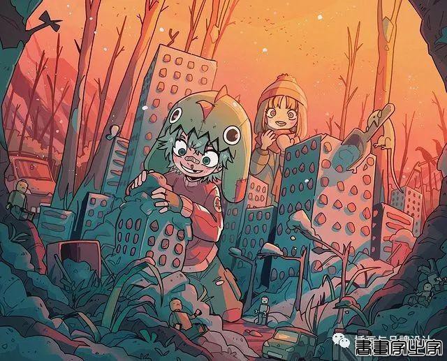 插画丨插画师笔下奇异的世界，充满了幻想和创意的插画，场景和构图设计都十分有趣-54.jpg