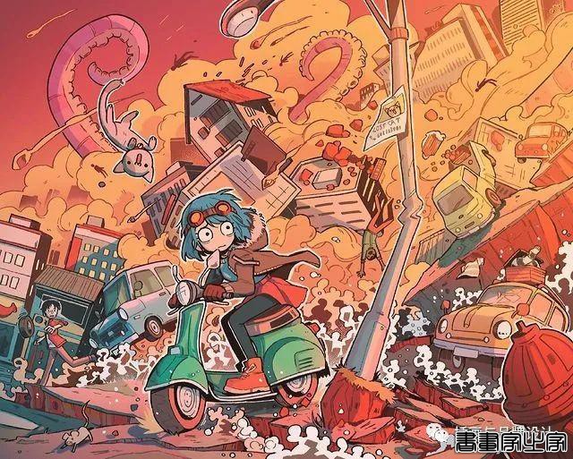 插画丨插画师笔下奇异的世界，充满了幻想和创意的插画，场景和构图设计都十分有趣-56.jpg