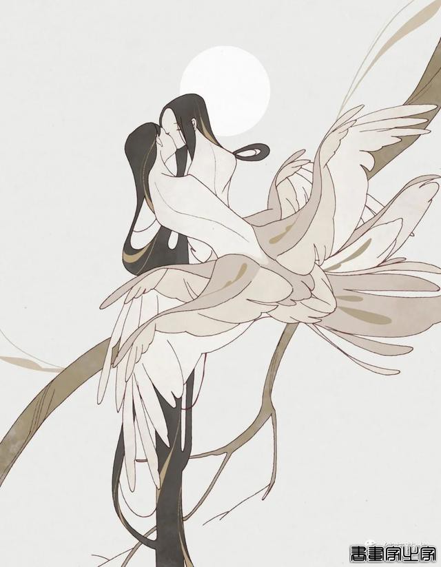 唯美的人头兽身插画-7.jpg