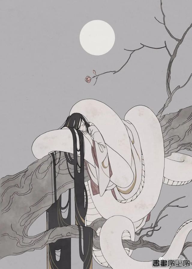 唯美的人头兽身插画-4.jpg