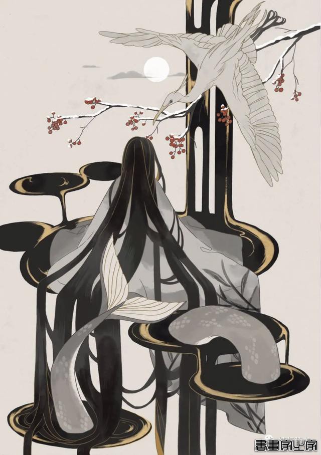 唯美的人头兽身插画-10.jpg