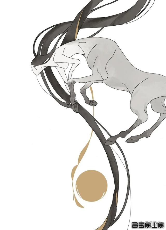 唯美的人头兽身插画-13.jpg