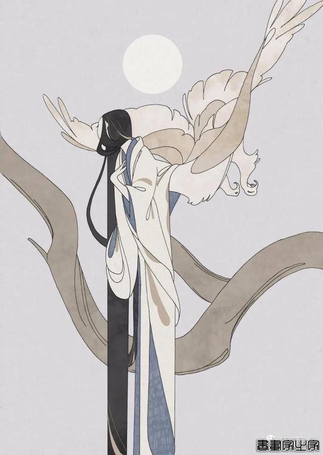 唯美的人头兽身插画-16.jpg