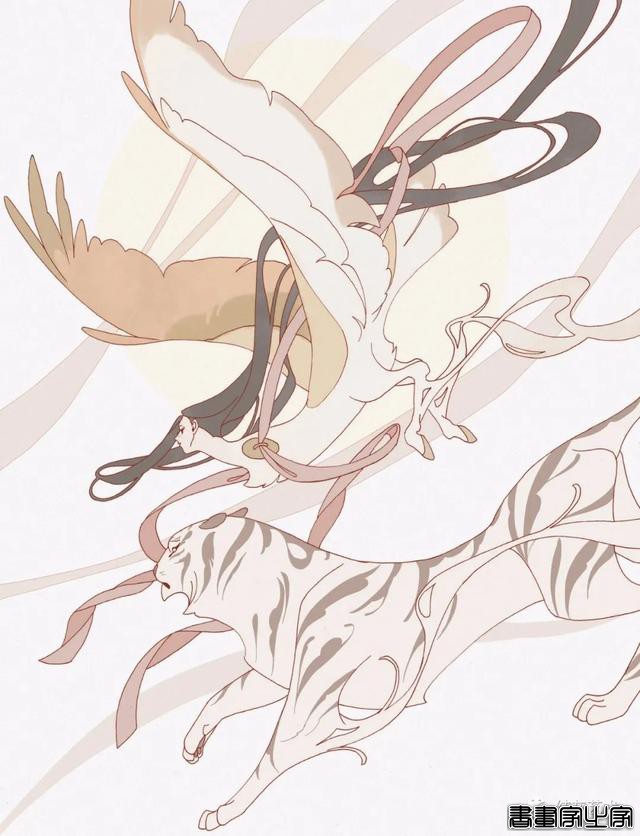 唯美的人头兽身插画-17.jpg