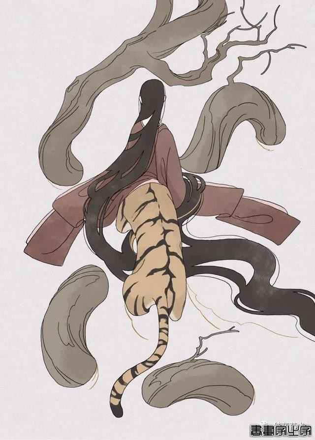 唯美的人头兽身插画-21.jpg