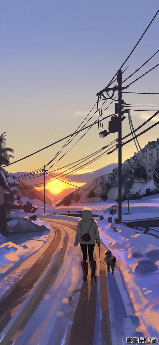 「壁纸」生活温暖场景插画，太治愈了-11.jpg