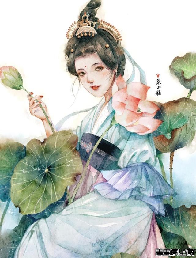 古风插画欣赏来啦#古风##插画##壁纸##水彩##中国元素# ????-6.jpg