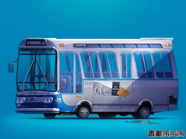 Servin Seidaliev酷炫的复古风格搞怪汽车插画-5.jpg