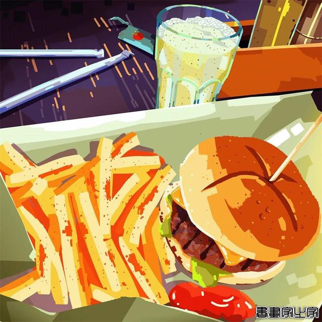 一组治愈系餐饮插画创意-14.jpg