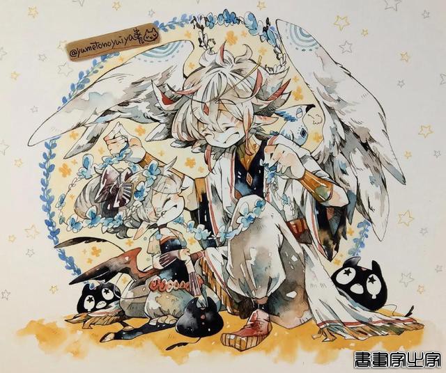 插画欣赏｜一组色彩缤纷的水彩人物画，辣么好看还不进来看-8.jpg