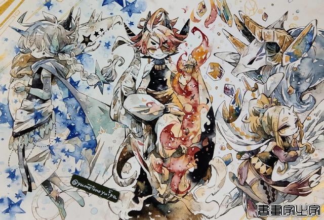 插画欣赏｜一组色彩缤纷的水彩人物画，辣么好看还不进来看-7.jpg
