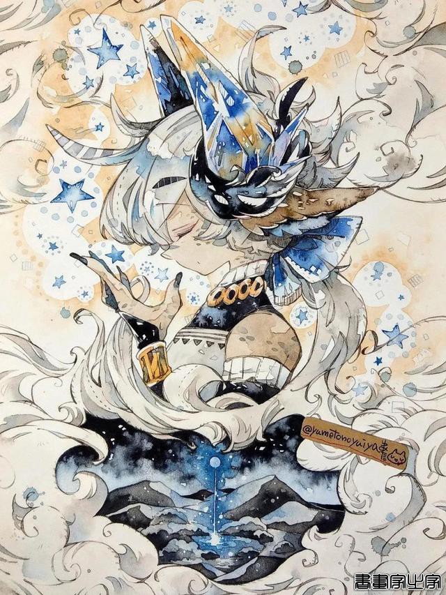 插画欣赏｜一组色彩缤纷的水彩人物画，辣么好看还不进来看-6.jpg