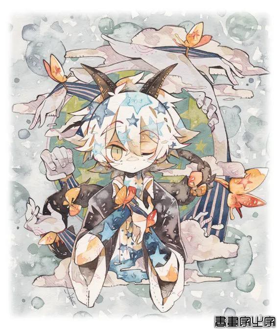插画欣赏｜一组色彩缤纷的水彩人物画，辣么好看还不进来看-12.jpg