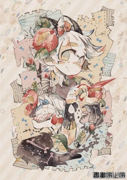 插画欣赏｜一组色彩缤纷的水彩人物画，辣么好看还不进来看-10.jpg