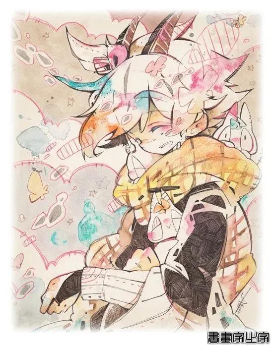 插画欣赏｜一组色彩缤纷的水彩人物画，辣么好看还不进来看-18.jpg