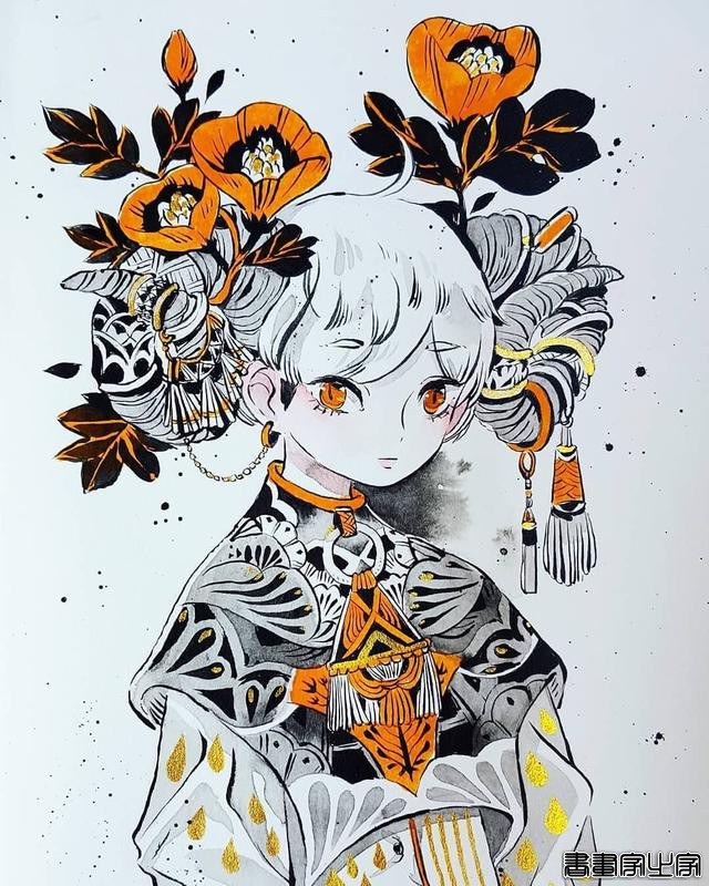 插画师 marutibitamin 笔下的一组水彩人物手绘 ? ???-4.jpg