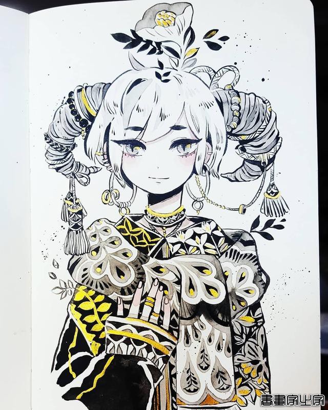 插画师 marutibitamin 笔下的一组水彩人物手绘 ? ???-7.jpg