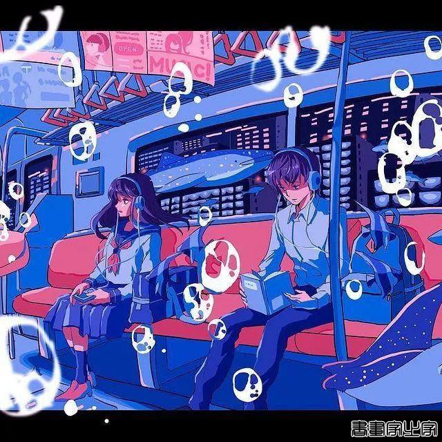 日本插画师いちこ?飴笔下关于学生时代的幻想插画作品（壁纸）-12.jpg