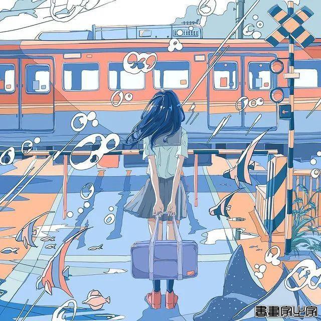 日本插画师いちこ?飴笔下关于学生时代的幻想插画作品（壁纸）-11.jpg