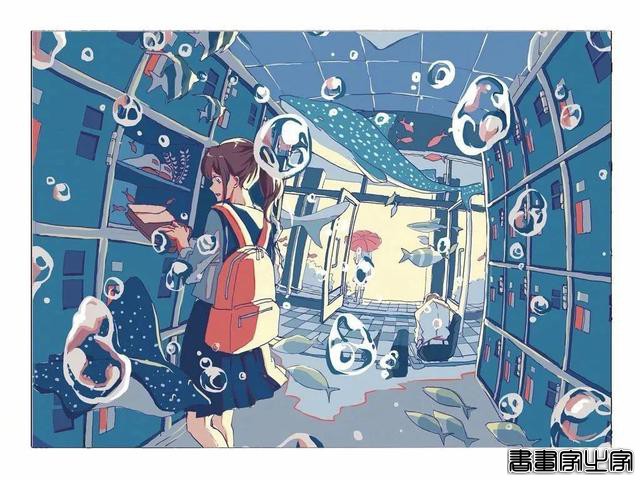 日本插画师いちこ?飴笔下关于学生时代的幻想插画作品（壁纸）-19.jpg