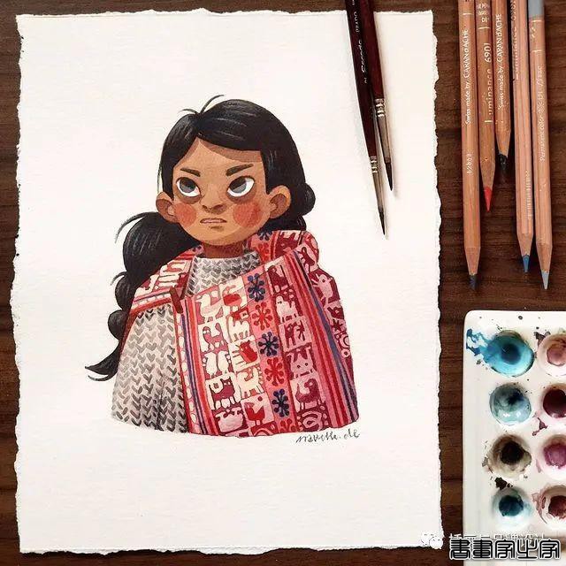 手绘丨颜色超好看的水彩插画，可爱至极的笔触勾勒出生活最自然丰富的景致-11.jpg