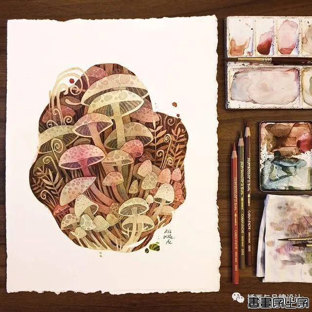 手绘丨颜色超好看的水彩插画，可爱至极的笔触勾勒出生活最自然丰富的景致-49.jpg