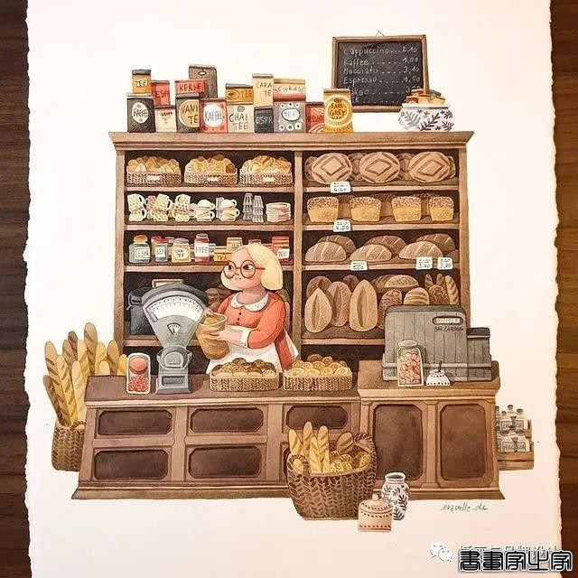 手绘丨颜色超好看的水彩插画，可爱至极的笔触勾勒出生活最自然丰富的景致-66.jpg
