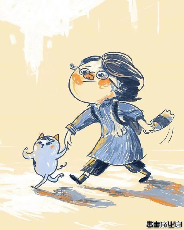 插画师：Sieu Tran ?丨暖暖的鹅黄色与内敛的蓝，美好的视觉享受-11.jpg