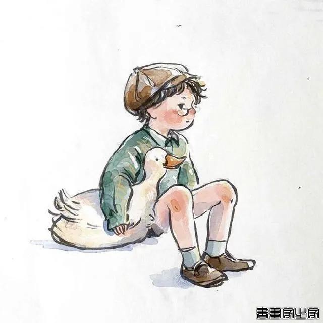 插画师：Sieu Tran ?丨暖暖的鹅黄色与内敛的蓝，美好的视觉享受-16.jpg