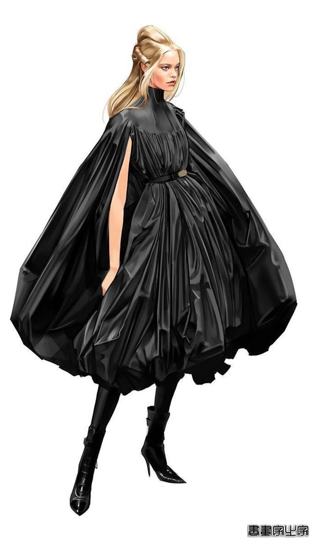 时尚穿搭插画 第2期，干净时尚气质独特的服装设计插画稿欣赏-6.jpg