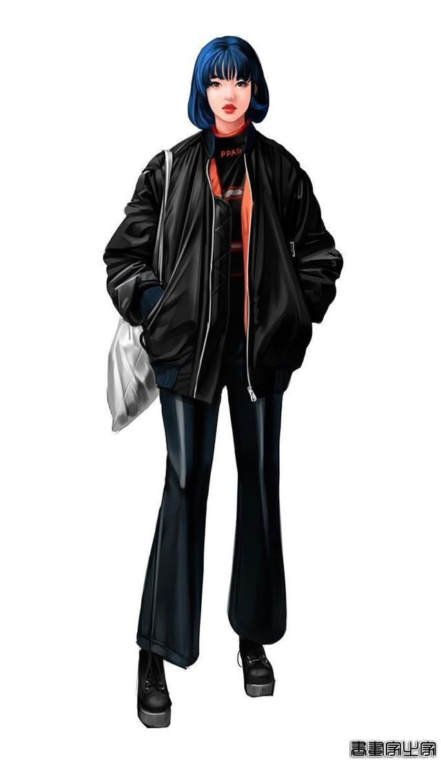 时尚穿搭插画 第2期，干净时尚气质独特的服装设计插画稿欣赏-12.jpg