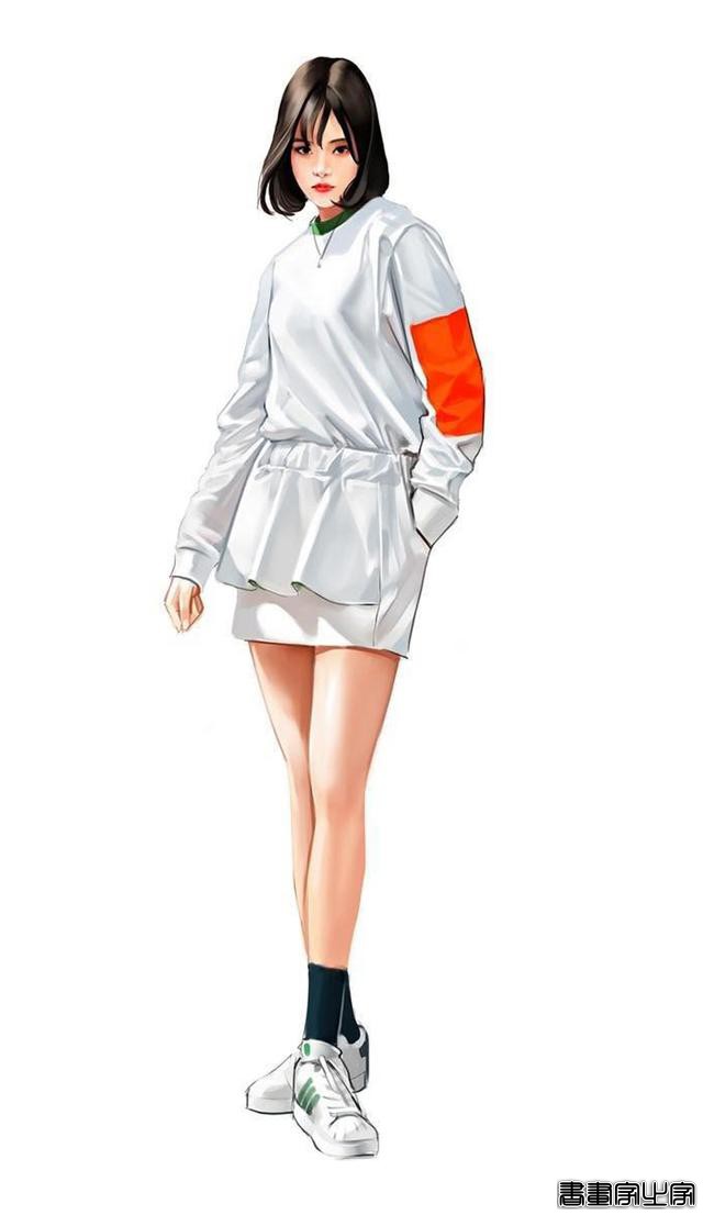 时尚穿搭插画 第2期，干净时尚气质独特的服装设计插画稿欣赏-15.jpg