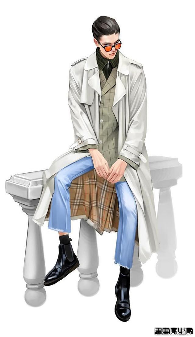 时尚穿搭插画 第2期，干净时尚气质独特的服装设计插画稿欣赏-14.jpg