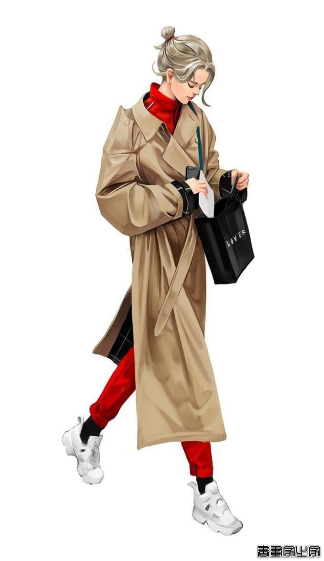 时尚穿搭插画 第2期，干净时尚气质独特的服装设计插画稿欣赏-18.jpg
