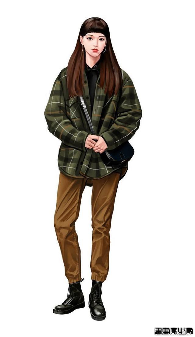 时尚穿搭插画 第2期，干净时尚气质独特的服装设计插画稿欣赏-20.jpg