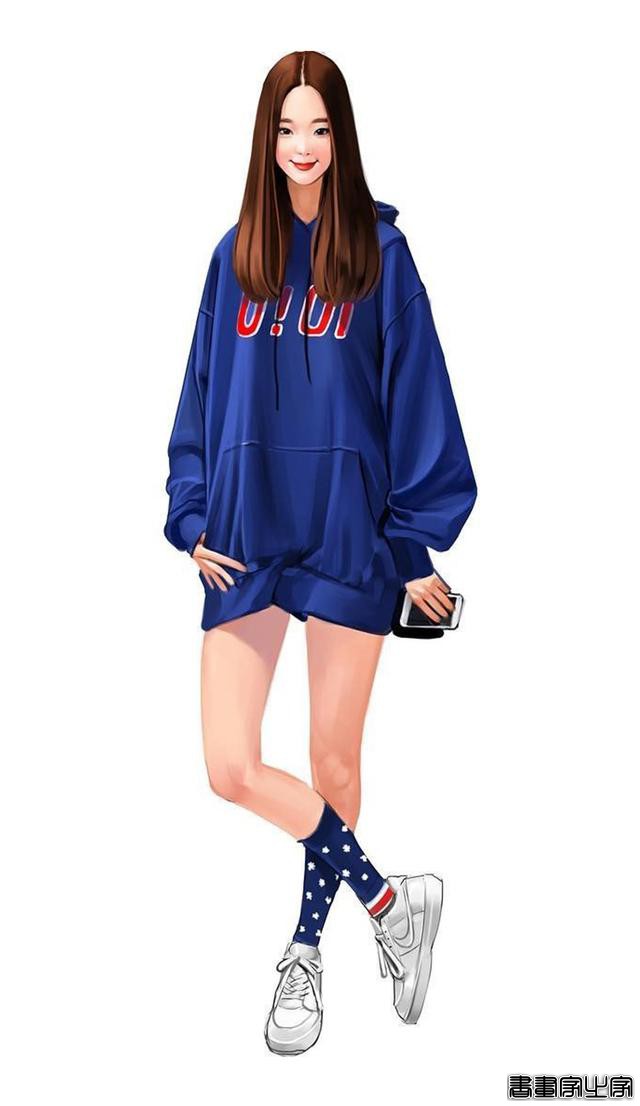 时尚穿搭插画 第2期，干净时尚气质独特的服装设计插画稿欣赏-19.jpg