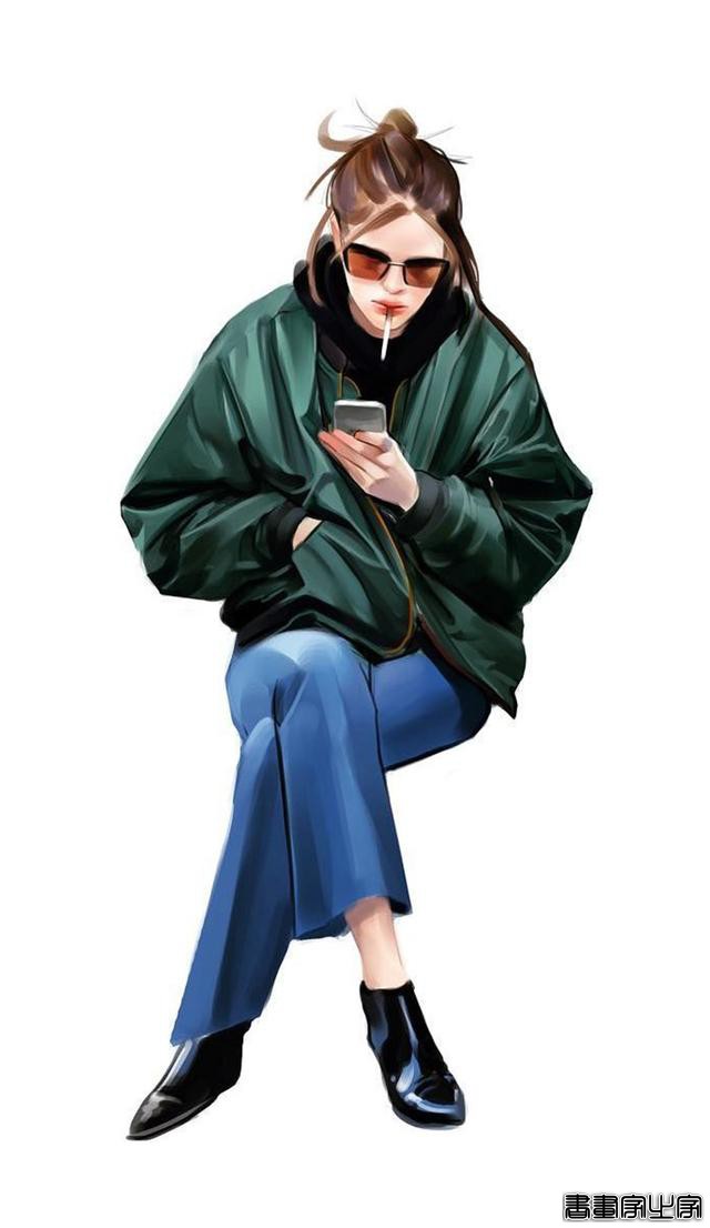 时尚穿搭插画 第2期，干净时尚气质独特的服装设计插画稿欣赏-30.jpg