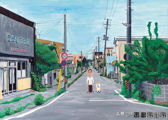 日系治愈风插画——一人一狗三餐四季-8.jpg