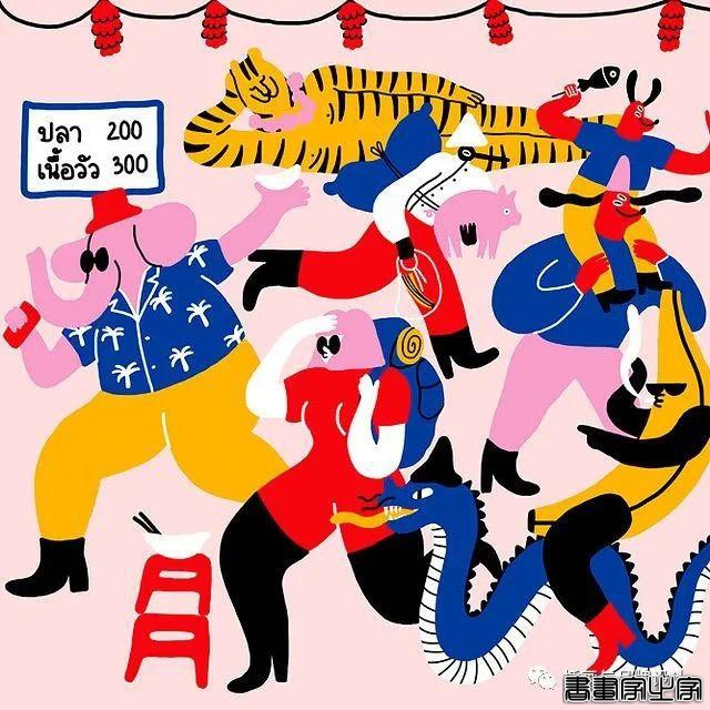 插画丨多姿多彩的另类世界，立陶宛插画家笔下充满轻松活泼气息的另类滑稽-5.jpg