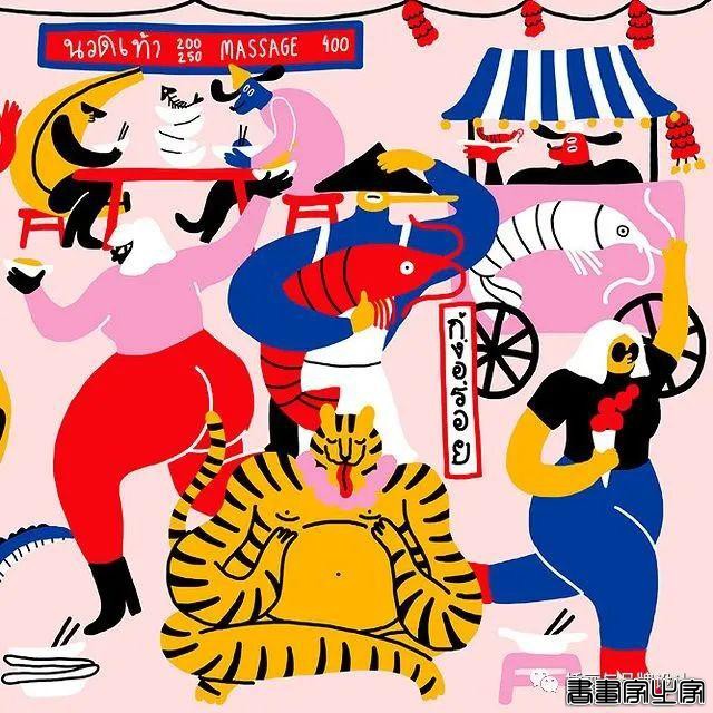 插画丨多姿多彩的另类世界，立陶宛插画家笔下充满轻松活泼气息的另类滑稽-4.jpg