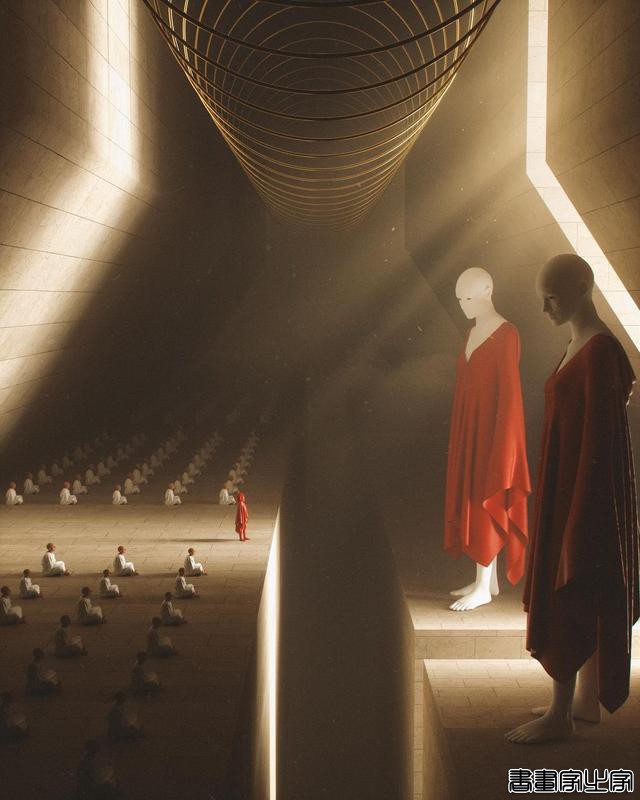 科技+宗教诞生的神，充满想象力的恢弘3D插画作品-12.jpg