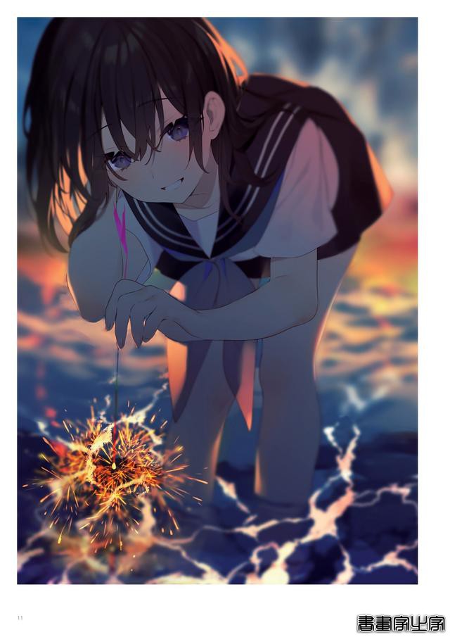 画集Astra插画欣赏，以天空和少女为主题，充满透明感的人物画风-4.jpg
