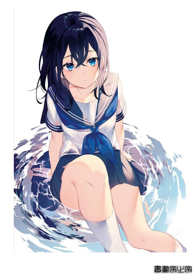 画集Astra插画欣赏，以天空和少女为主题，充满透明感的人物画风-9.jpg