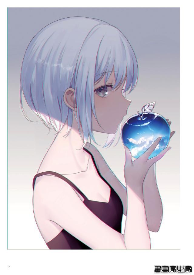 画集Astra插画欣赏，以天空和少女为主题，充满透明感的人物画风-8.jpg