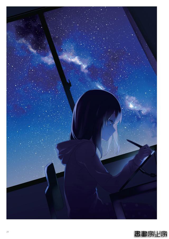 画集Astra插画欣赏，以天空和少女为主题，充满透明感的人物画风-17.jpg