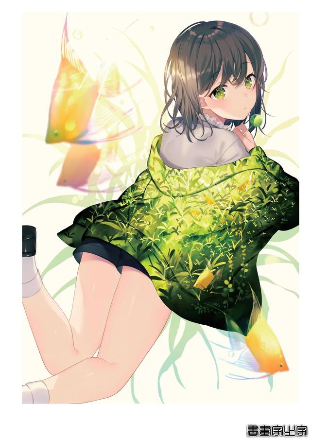 画集Astra插画欣赏，以天空和少女为主题，充满透明感的人物画风-28.jpg