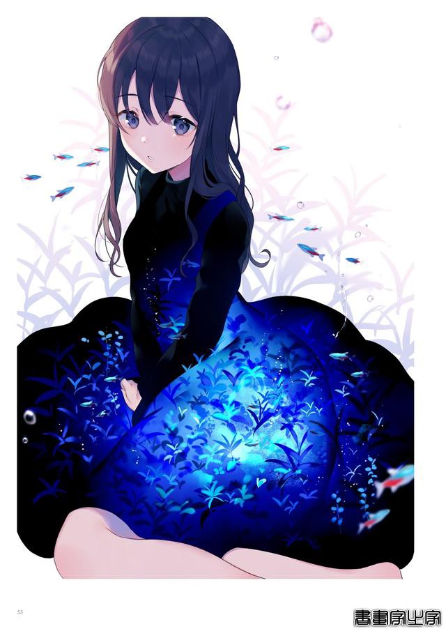 画集Astra插画欣赏，以天空和少女为主题，充满透明感的人物画风-27.jpg