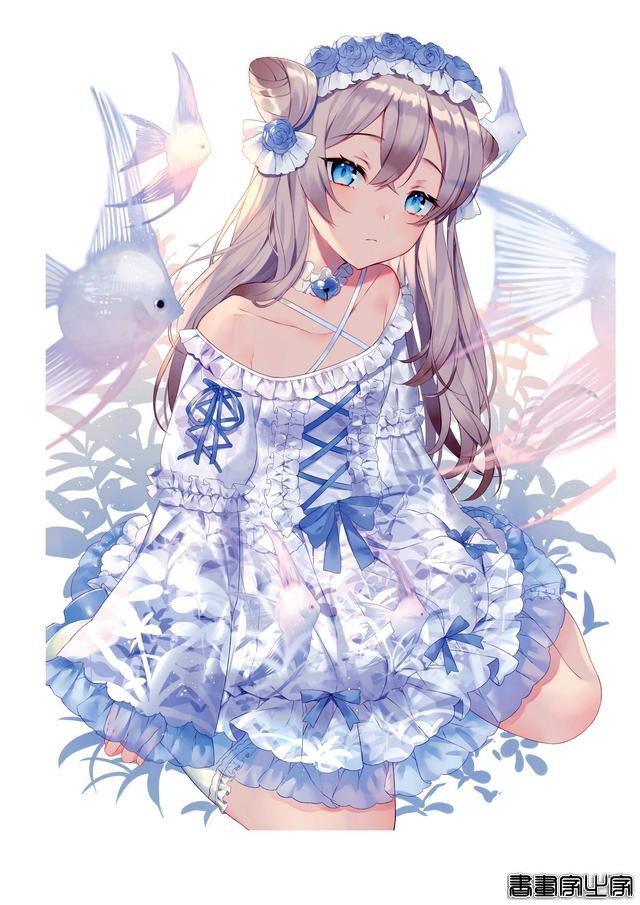 画集Astra插画欣赏，以天空和少女为主题，充满透明感的人物画风-30.jpg